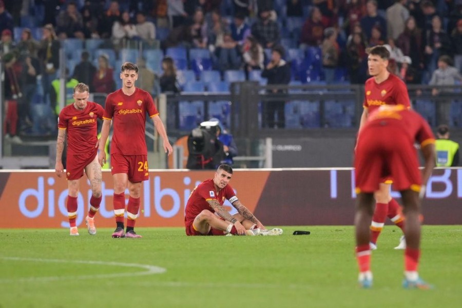 La Roma dopo il pari col Bologna (Getty Images)