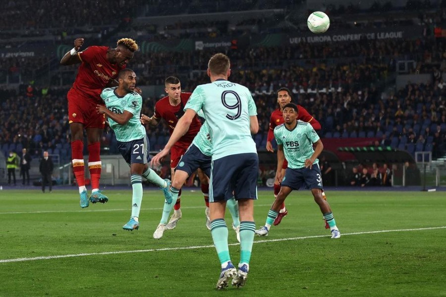 Il gol di Abraham (As Roma via Getty Images)