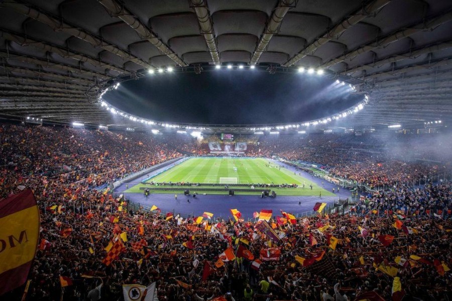 L'Olimpico in occasione di Roma-Leicester (As Roma via Getty Images)