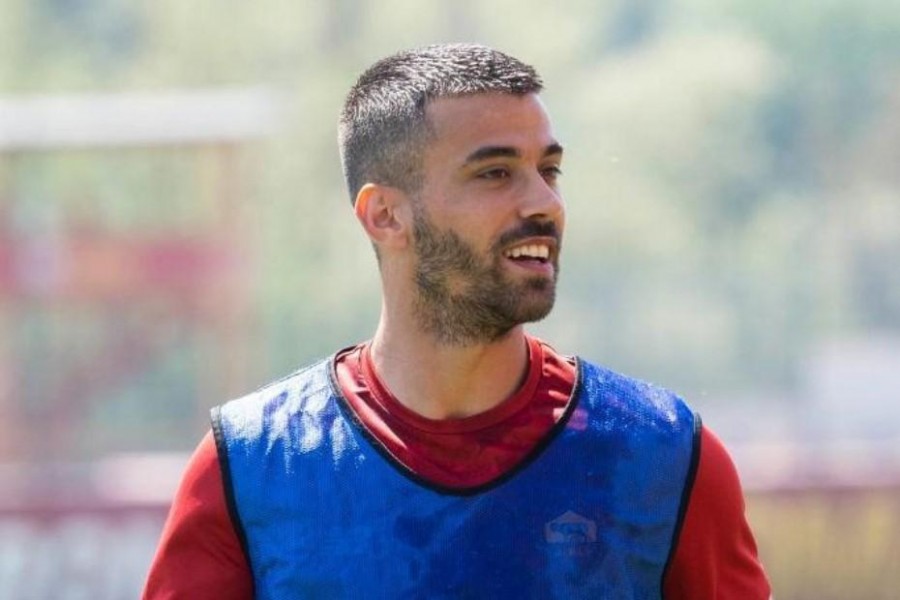 Spinazzola si allena a Trigoria (As Roma via Getty Images)