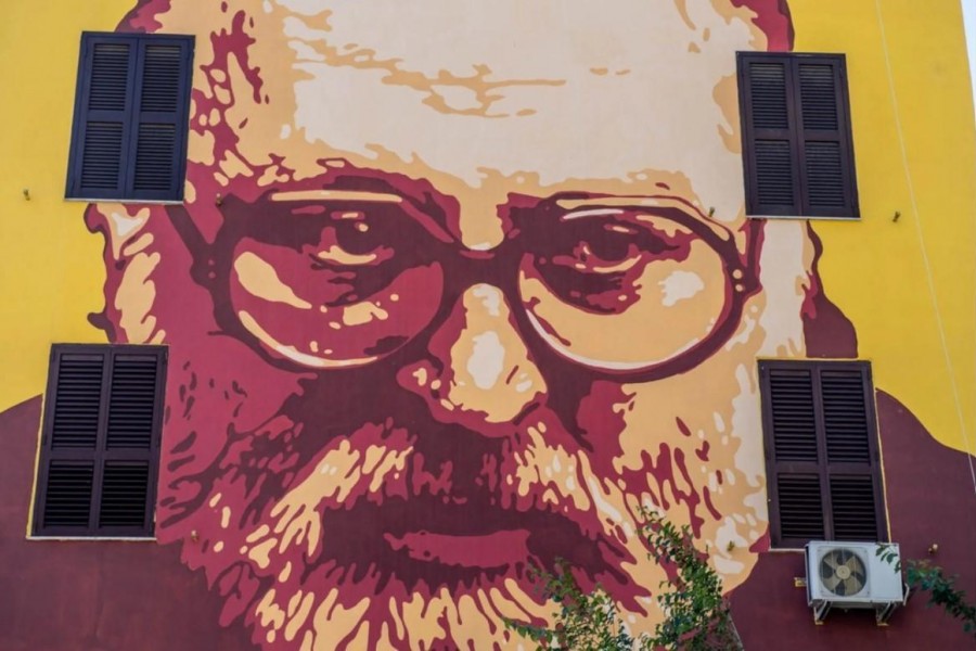 Il murale dedicato a Sergio Leone (Getty Images)