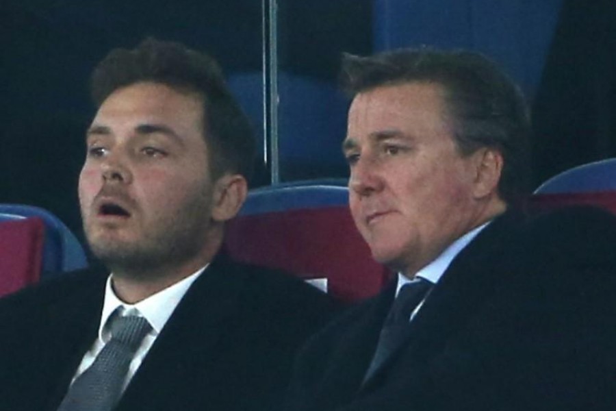 Ryan e Dan Friedkin in tribuna all'Olimpico, di Mancini