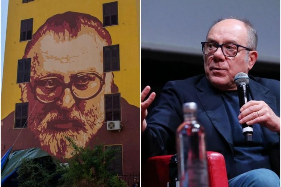 Il murale per Sergio Leone e Carlo Verdone (Getty Images)