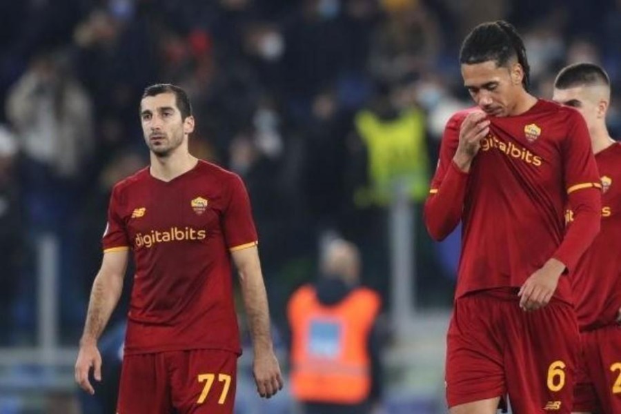 Smalling e Mkhitaryan all'Olimpico (As Roma via Getty Images)