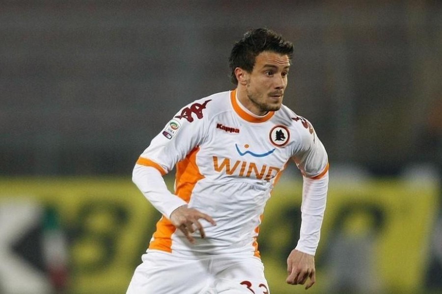 Brighi in campo contro il Lecce nel 2011 (As Roma via Getty Images)