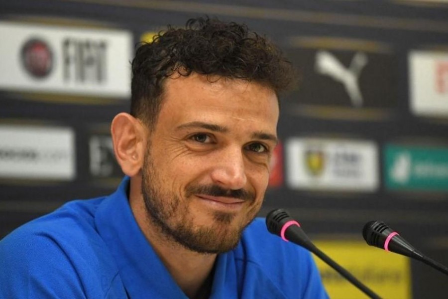 Alessandro Florenzi durante la conferenza stampa a Coverciano (Getty Images)