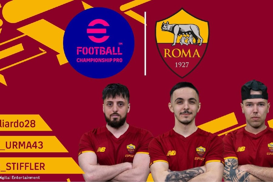 Gagliardo28, Urma43 e Ngu_Stiffler nell'annuncio della eFootball Champiosnhip Pro (eFootball Pro)