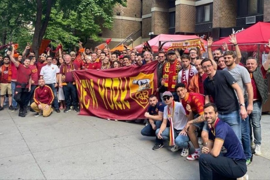 Members of Roma Club New York in the day of Roma-Feyenoord