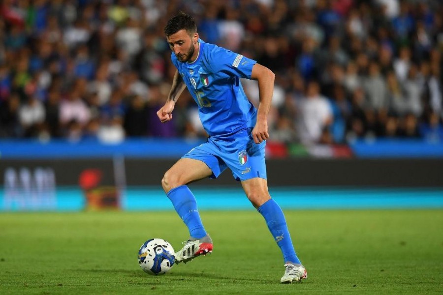 Bryan Cristante in maglia Azzurra contro l'Ungheria (Getty Images)