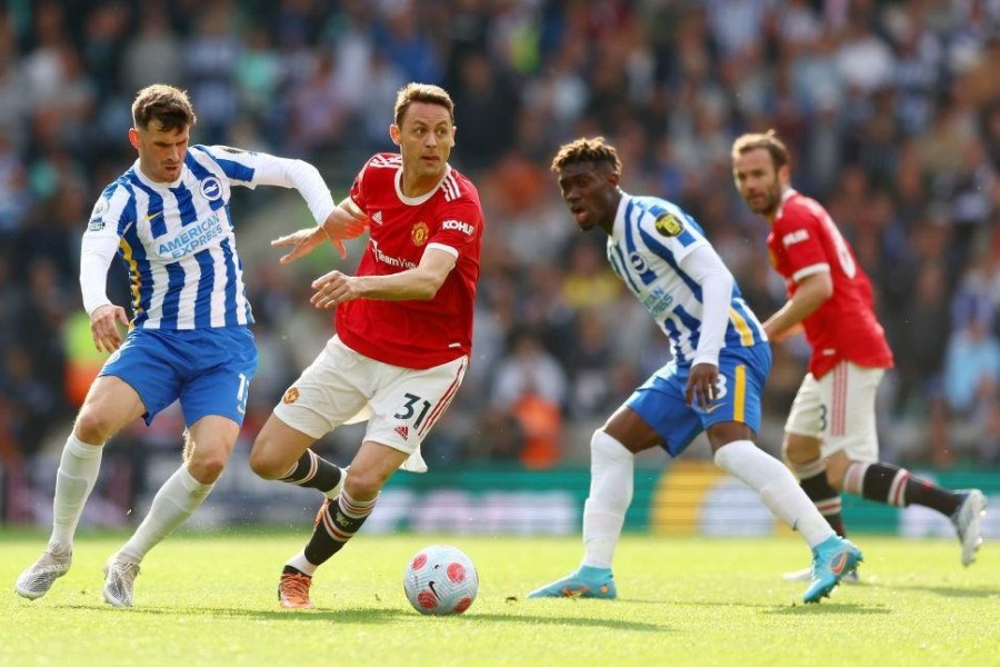 Matic in azione con la maglia dello United nella sfida contro il Brighton (Getty Images)