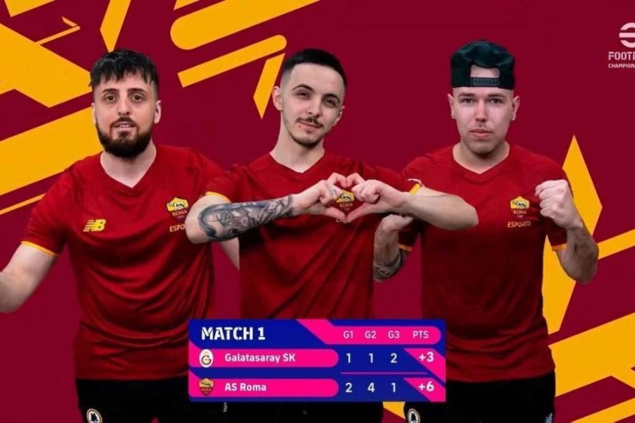 Uno screenshot del tweet della Roma Esports