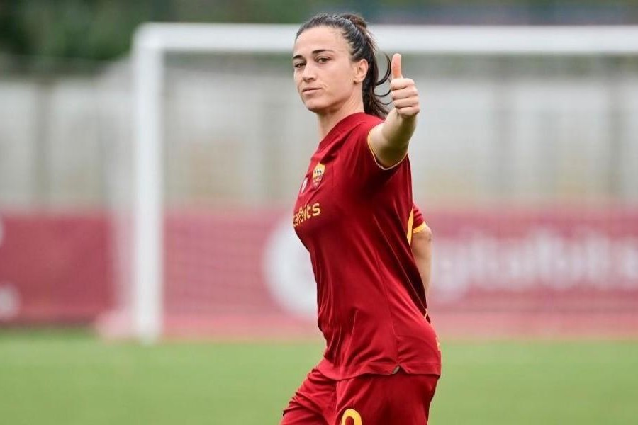 Valeria Pirone con la maglia della Roma Femminile (Getty Images)