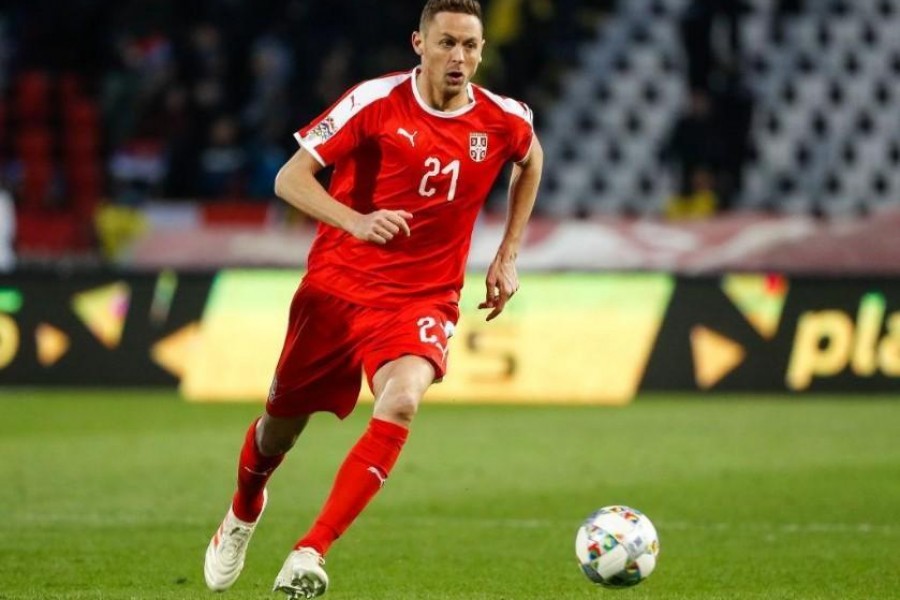 Nemanja Matic, in azione con la Serbia (Getty Images)