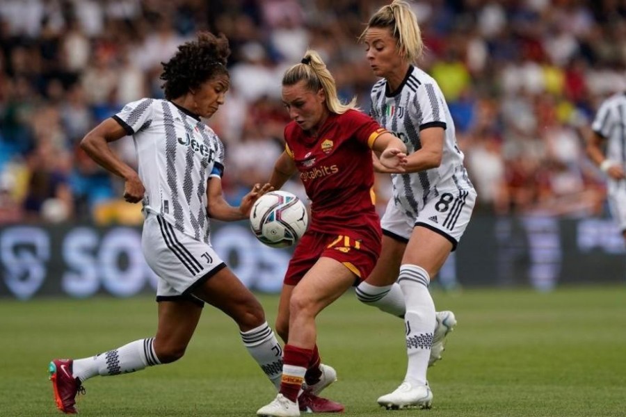 Giada Greggi in azione contro la Juventus (As Roma via Getty Images)