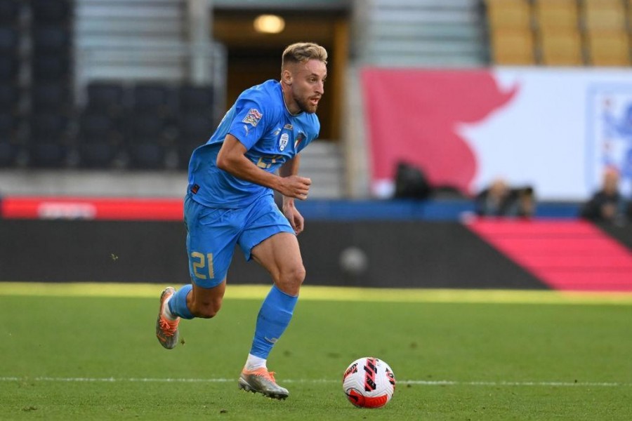 Davide Frattesi con la maglia della Nazionale (Getty Images)