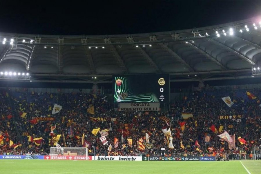 La Curva Sud durante Roma-Bodo Glimt (As Roma via Getty Images)