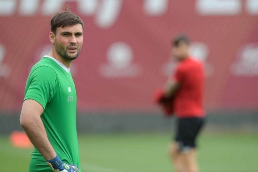 Daniel Fuzato, in allenamento a Trigoria (As Roma via Getty Images)