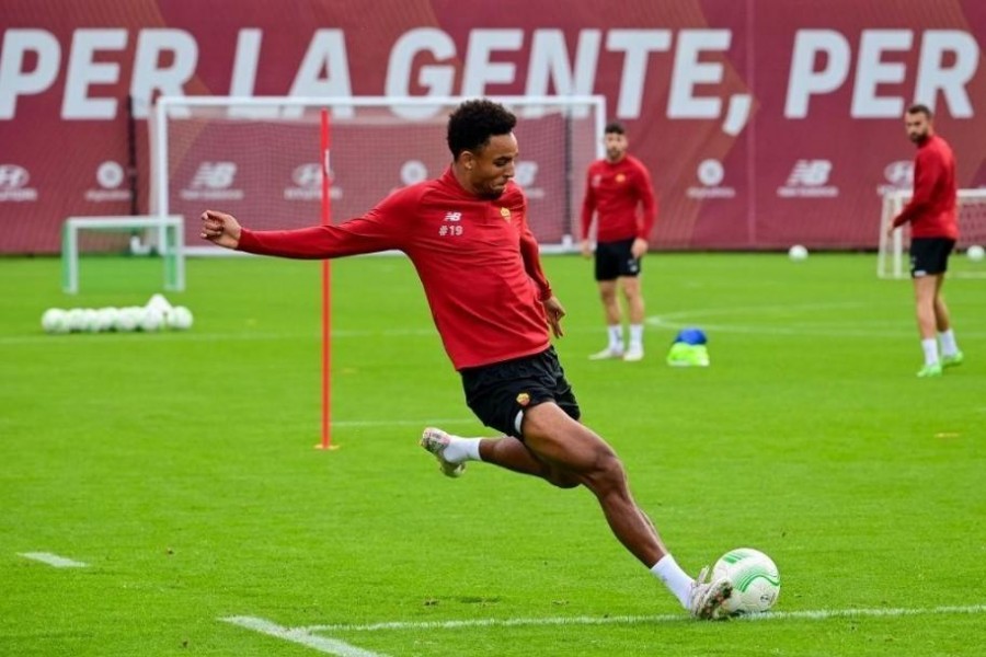 Bryan Reynolds in allenamento a Trigoria (As Roma via Getty Images)