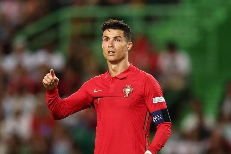 Cristiano Ronaldo con la magli del Portogallo (Getty Images)