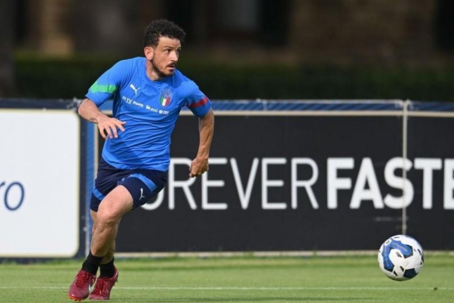 Alessandro Florenzi, in allenamento con la Nazionale (Getty Images)