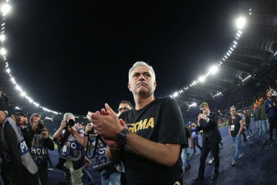 José Mourinho at the Stadio Olimpico, di Mancini