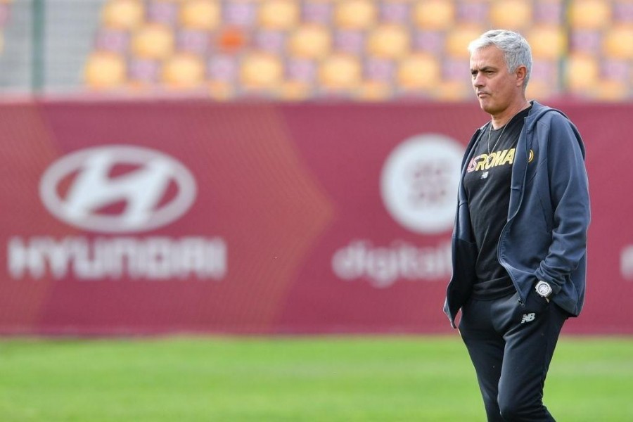 Mourinho a Trigoria (As Roma via Getty Images)