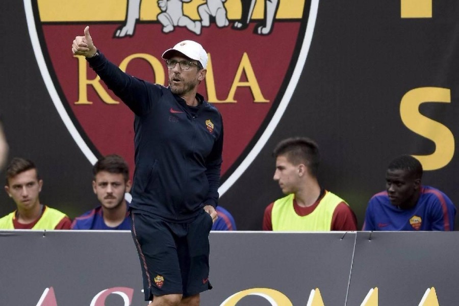 L'allenatore della Roma Eusebio Di Francesco