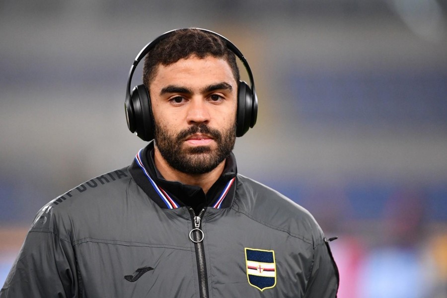 Gregoire Defrel, giocatore della Samp in prestito dalla Roma, di LaPresse