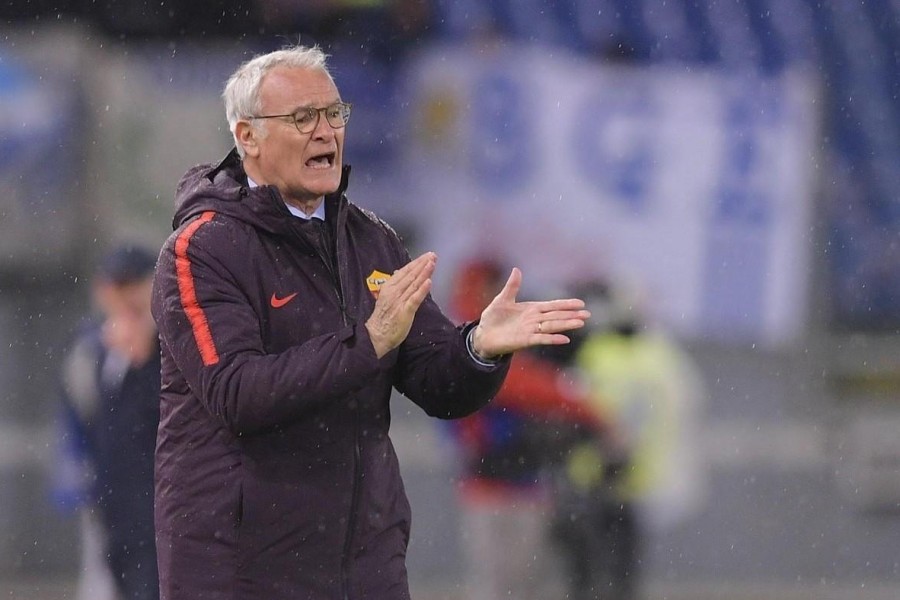 La grinta di Claudio Ranieri durante Roma-Empoli, di LaPresse