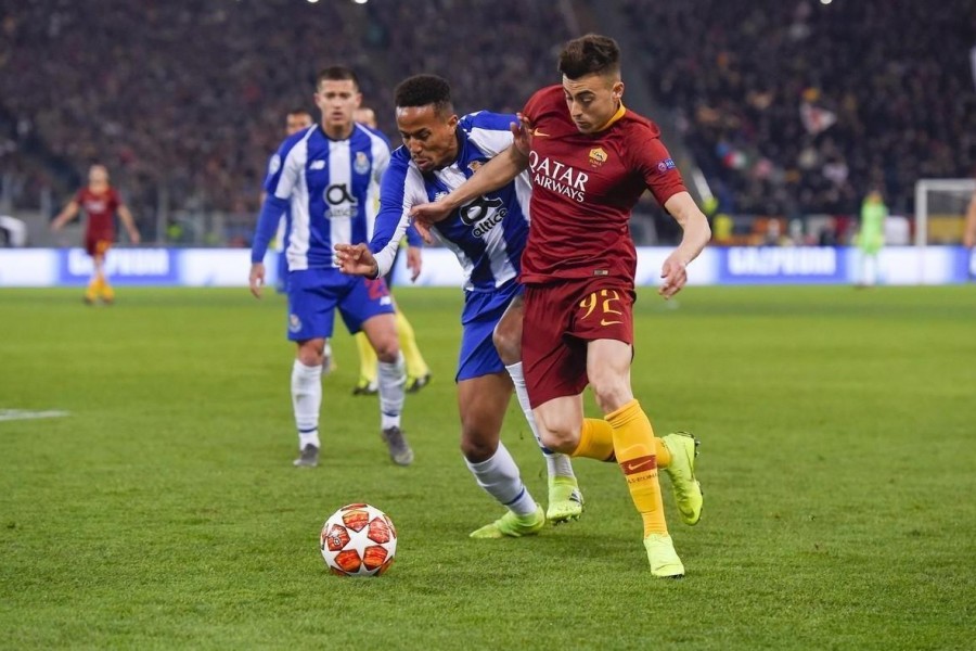 Eder Militão in azione contro la Roma, di LaPresse