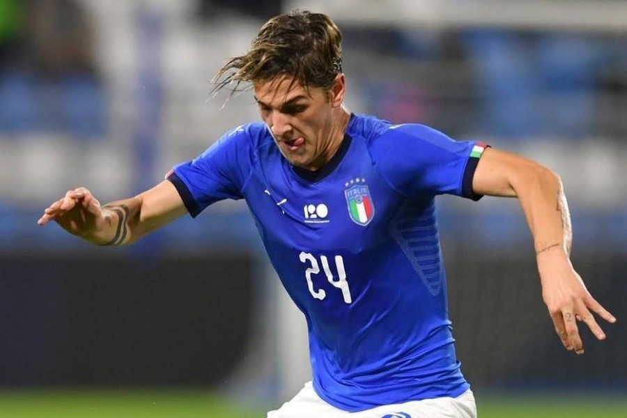 Nicolò Zaniolo in azzurro, di LaPresse