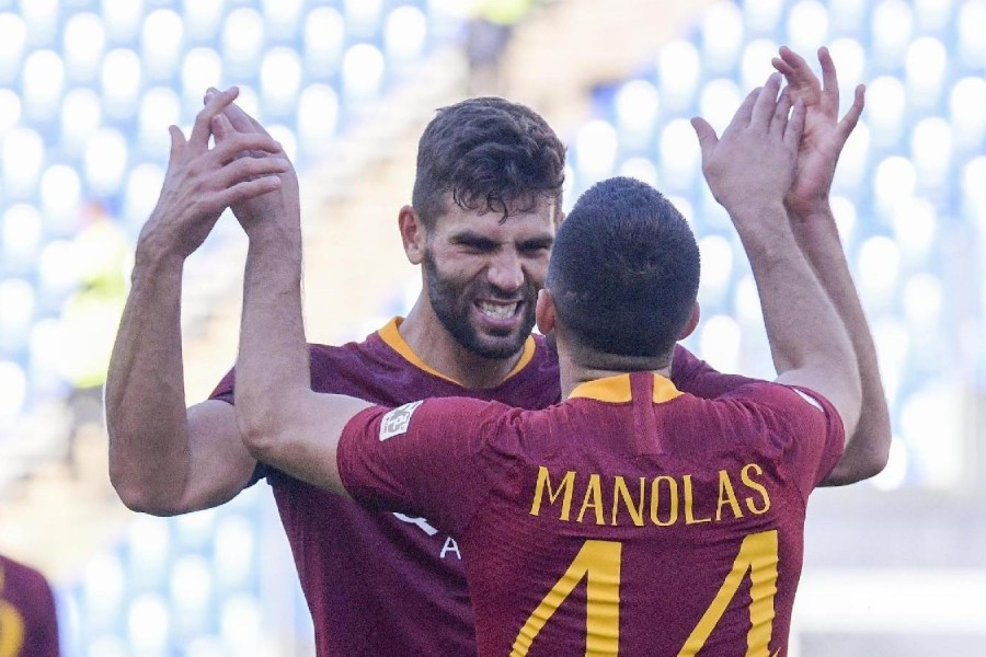 Fazio e Manolas, la coppia di centrali più utilizzata, di LaPresse