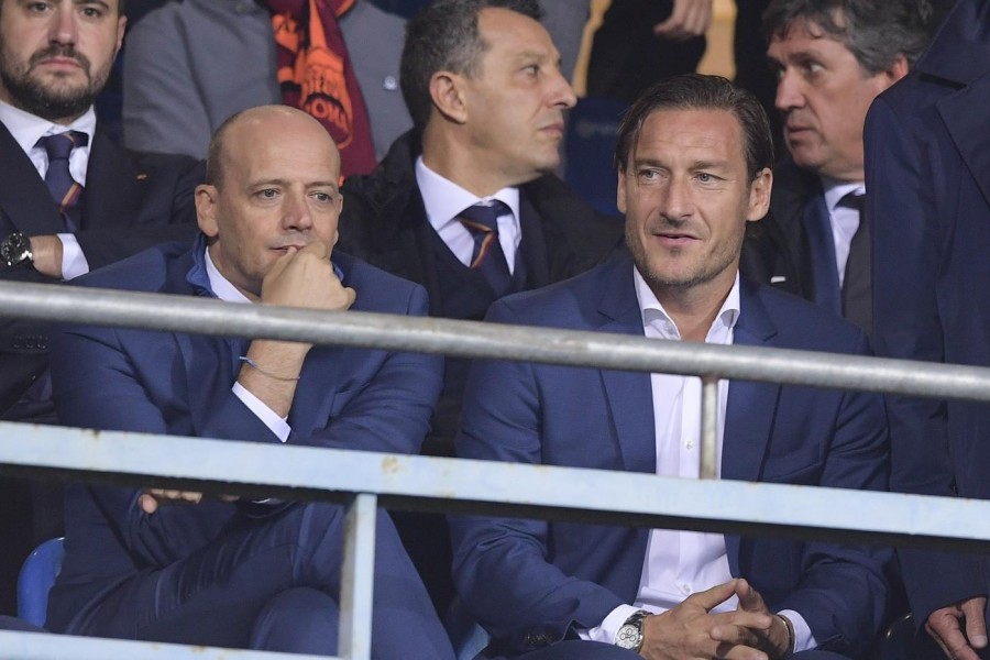 Mauro Baldissoni e Francesco Totti, di LaPresse