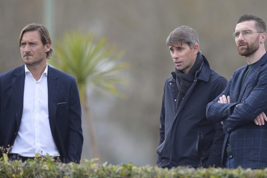 Totti, Massara e De Sanctis