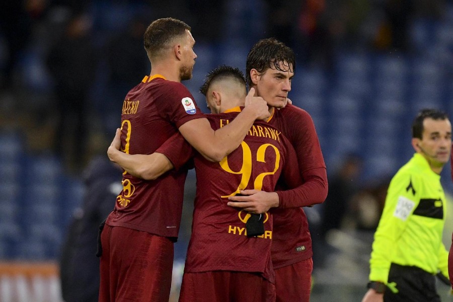 Dzeko, El Shaarawy e Schick, di LaPresse