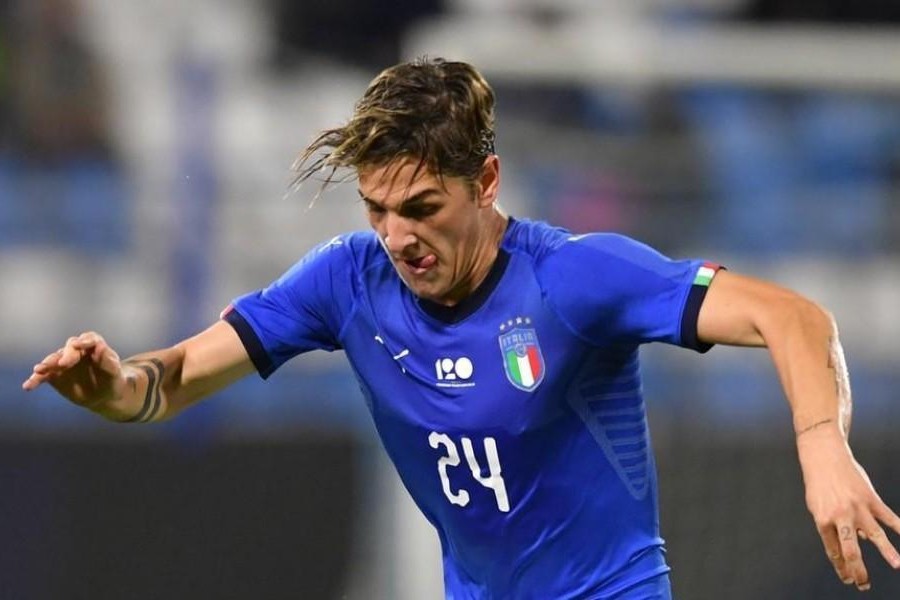 Zaniolo con la maglia dell'Italia, di LaPresse