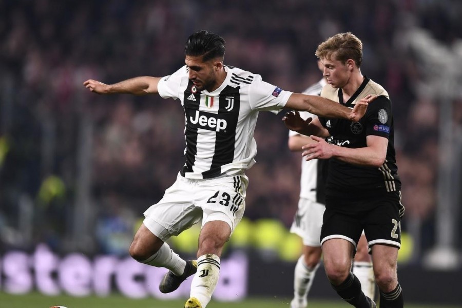 Emre Can in azione contro l'Ajax, di LaPresse