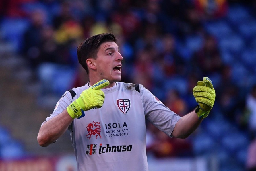 Alessio Cragno, portiere del Cagliari accostato alla Roma