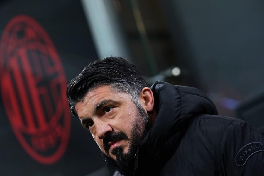 Il tecnico del Milan Gattuso, di LaPresse