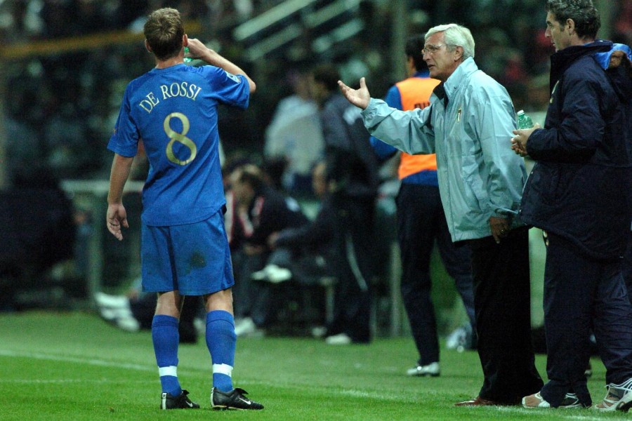 De Rossi e Lippi in Nazionale nel 2004, di LaPresse