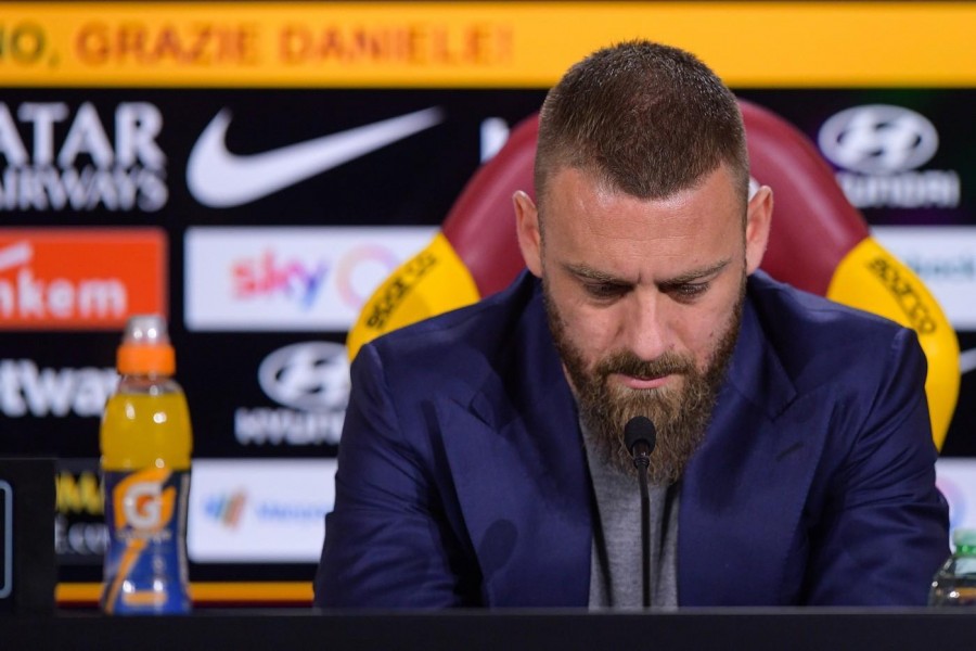 Daniele De Rossi nella conferenza stampa di addio a Trigoria, di LaPresse