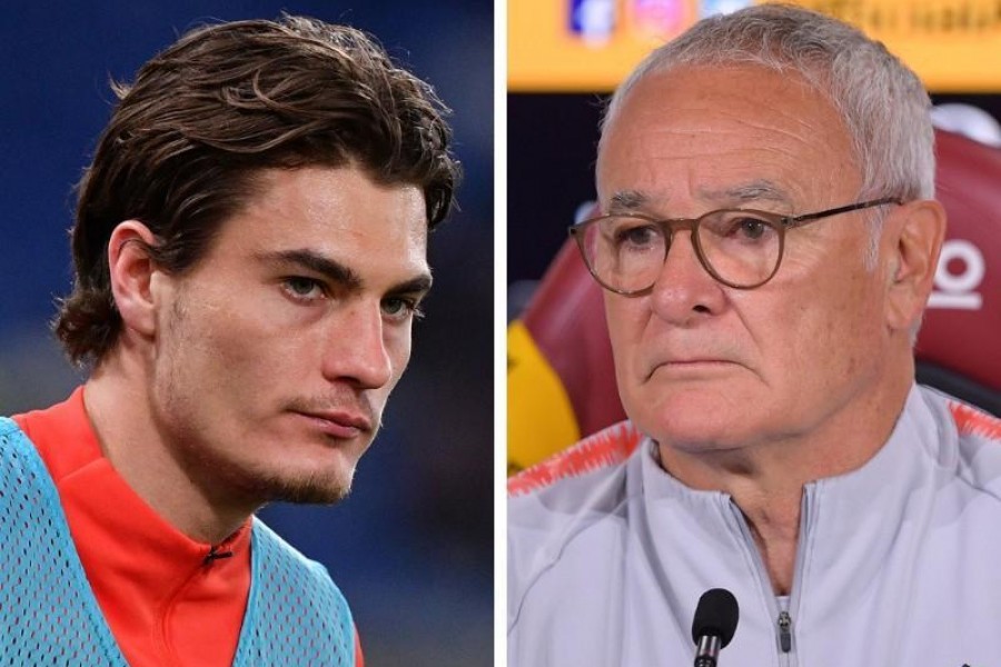 Patrik Schick e Claudio Ranieri, di LaPresse