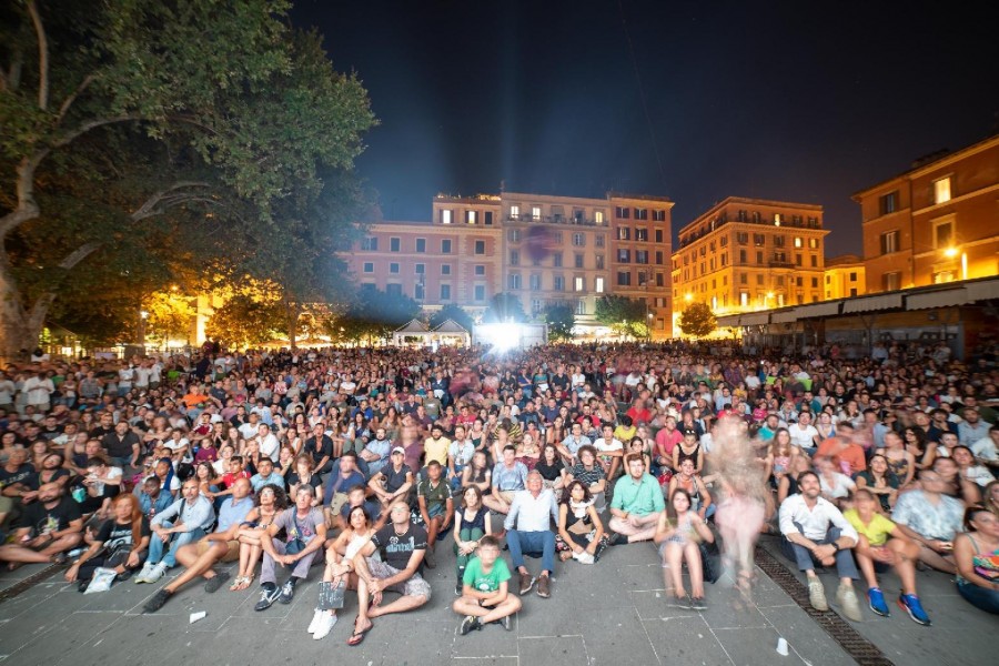 L'arena di Piazza San Cosimato (FOTO ANDREA LITTERA)