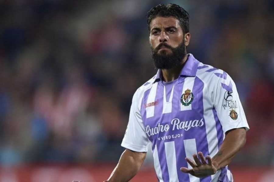 Daniele Verde con la maglia del Valladolid