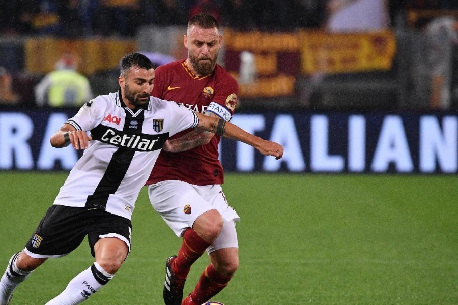 De Rossi in azione durante Roma-Parma, di LaPresse