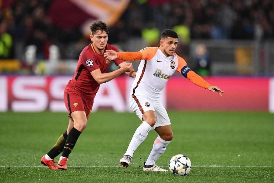 Taison in azione nell'ultimo Roma-Shakhtar, di LaPresse