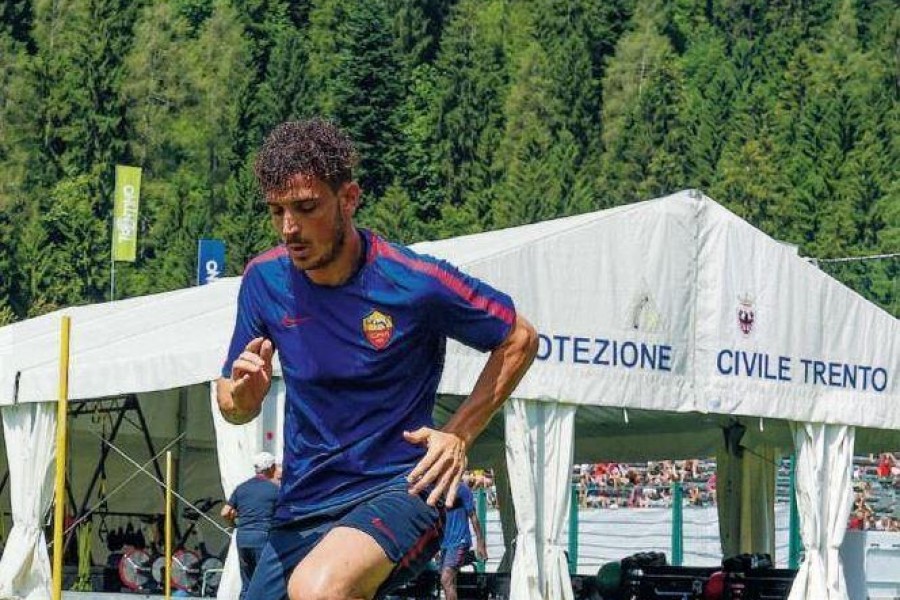 Florenzi a lavoro a Pinzolo nel 2017, di LaPresse