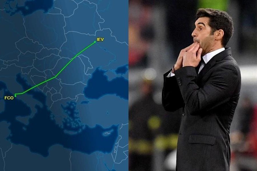 Paulo Fonseca (LaPresse) e il suo volo da Kiev a Roma