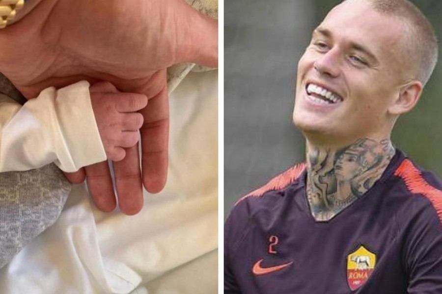 Rick Karsdorp ha postato una foto in cui tiene la mano del piccolo Kylian