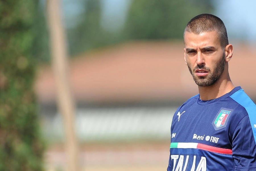 Leonardo Spinazzola durante un allenamento con l'Italia, di LaPresse